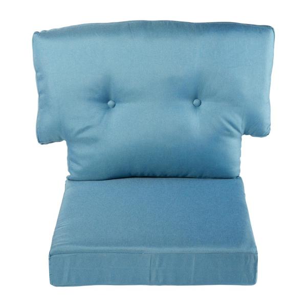 Hampton Bay Washed Blue Replacement Cushion for the Martha Stewart .