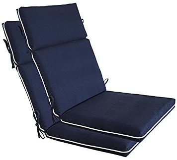 Amazon.com : BOSSIMA Indoor Outdoor High Back Chair Cushions .