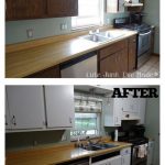 How to Paint Laminate Cabinets - Before & After | Laminate kitchen .