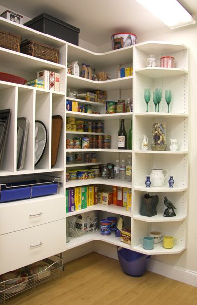 Corner pantry | Pantry closet design, Pantry shelving units .