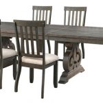 Stanford Dining Table With 4 Side Chairs and 2 Parson Chairs .