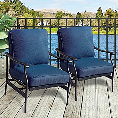 Amazon.com : PatioFestival Patio Chairs Bistro Rocking Sofa Chair .