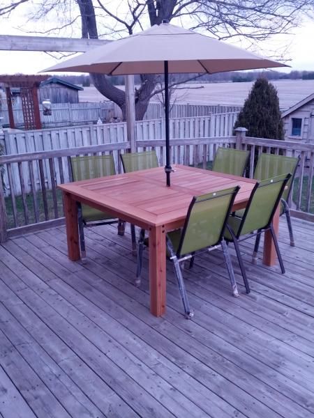 Cedar Patio Table | Do It Yourself Home Projects from Ana White .