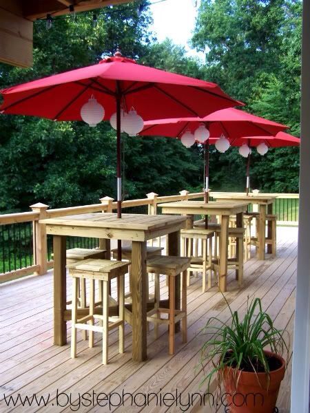 High top table and chair pallet … | Diy outdoor, Patio, Deck par