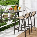 Bar Height Bistro Patio Sets with Fold Down Table - Outdoor Room Ide
