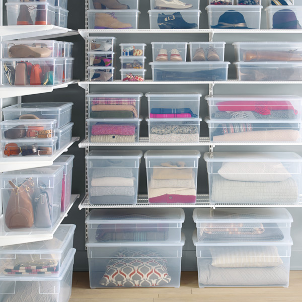 Plastic Storage Organizer Bins