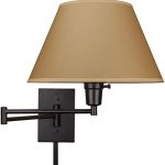 Kira Home Cambridge 13" Swing Arm Wall Lamp - Plug in/Wall Mount .