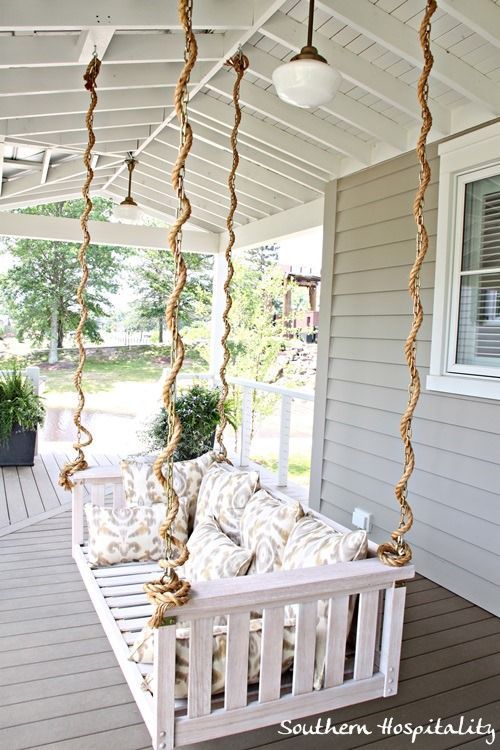 Porch Swings With Rope Hangers