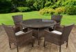 Rattan garden furniture table set: the beauty of garden .