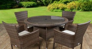 Rattan garden furniture table set: the beauty of garden .