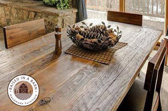 Barn Wood Dining Room Table - Raised In A Barn Furnitu