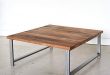 Amazon.com: Square Reclaimed Wood Coffee Table with H-Shaped Metal .