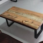 Amazon.com: Wood Coffee Table, Reclaimed Wood, Metal Legs .