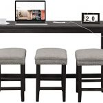 Amazon.com - COSTWAY 4-Piece Bar Table Set with USB Interface and .