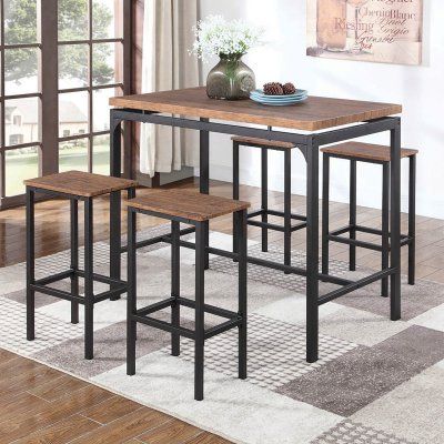 Coaster Furniture 5 Piece Rectangular Pub Table Set - 182002 .