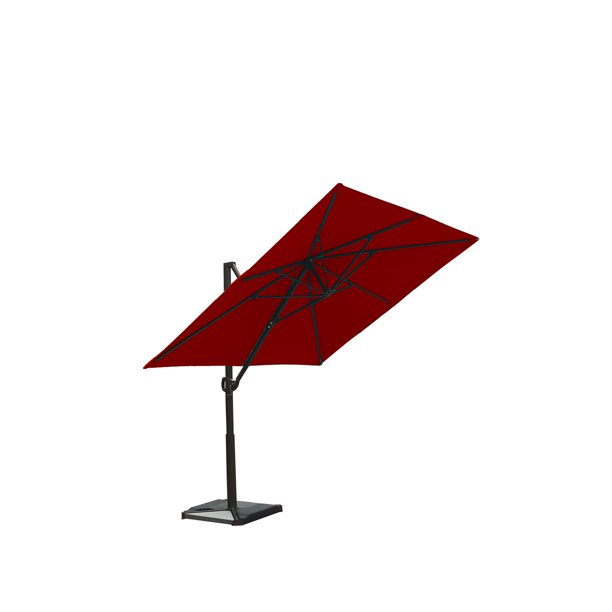 Abba Patio 8 x 10 Feet Rectangular Cantilever Umbrella without .