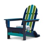 DUROGREEN Icon Pacific Folding Recycled Plastic Adirondack Chair .