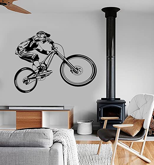 Amazon.com: Mountain Bike Vinyl Wall Decals - Removable Vinyl Wall .