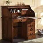 Amazon.com: Small Home Office or Student Roll Top Desk- Solid Oak .
