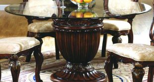 Round Glass Dining Table Top | Round pedestal dining, Glass round .