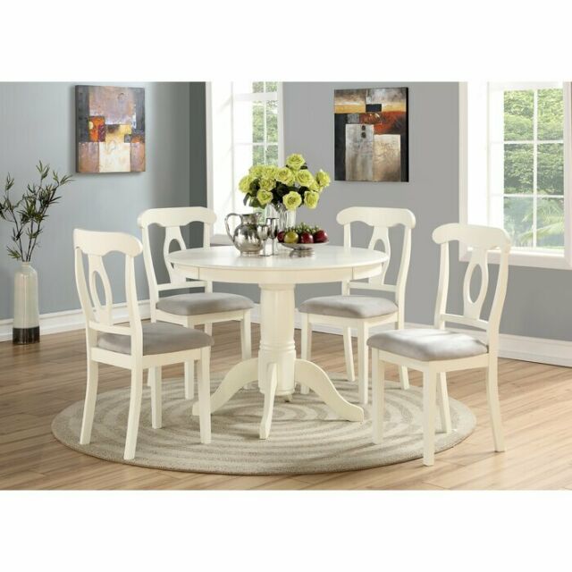 Dining Room Table Set Round Wooden Traditional Kitchen Tables And .