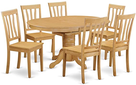 Amazon.com - East-West Furniture 7-Pcs dining room table set 6 .
