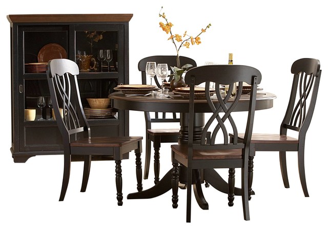Homelegance Ohana 6-Piece Round Dining Table Set - Traditional .