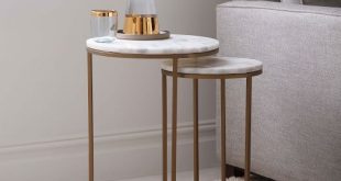 Marble Round Nesting Side Table (Set of