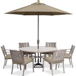 Furniture Wayland Outdoor Aluminum 7-Pc. Dining Set (60" Round .