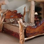 Rustic Bedroom Furniture, Log Bed, Mission Beds, Burl Wood .
