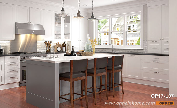 Shaker Style Kitchen with Lacquer Finish OP17-L07- OPPEIN | The .