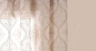 Amazon.com: jinchan Embroidered Sheer Curtains Grommet Top 2 .