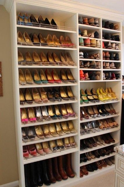 Create a decent space with the shoe racks for closets Photos of .