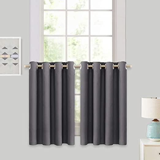 Amazon.com: RYB HOME Decor Window Treatment Tier Curtains for .