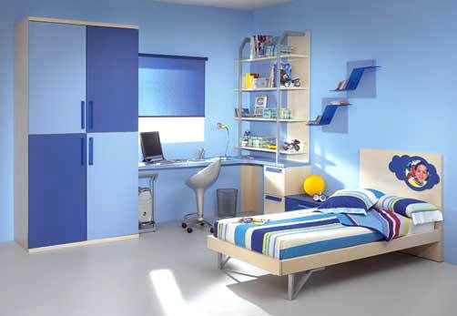 A fun filled and cool simple kids room design for boys .