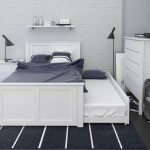 Bella White King Single Trundle Bed – Hardwood Frame | Single .