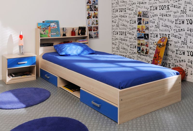 Boy's New York Low Bed - A stylish and practical single bed with .