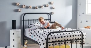 Black metal frame bed Boys will be Boys Fantastic Furniture .