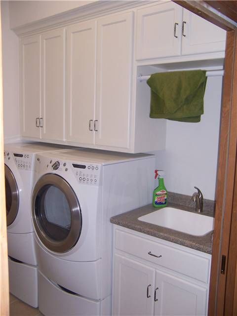 Pin by Jill Johnson on Kitchen ideas | Laundry room sink cabinet .