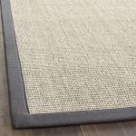 Safavieh Natural Fiber Edle Border Sisal Rug | Gray sisal rug .