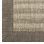 Mushroom w/ Taupe Sisal- LOVE THIS! Linen Texture Border Wool .