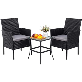 Amazon.com: Viogarden 3 Piece Front Porch Furniture Set, Small .