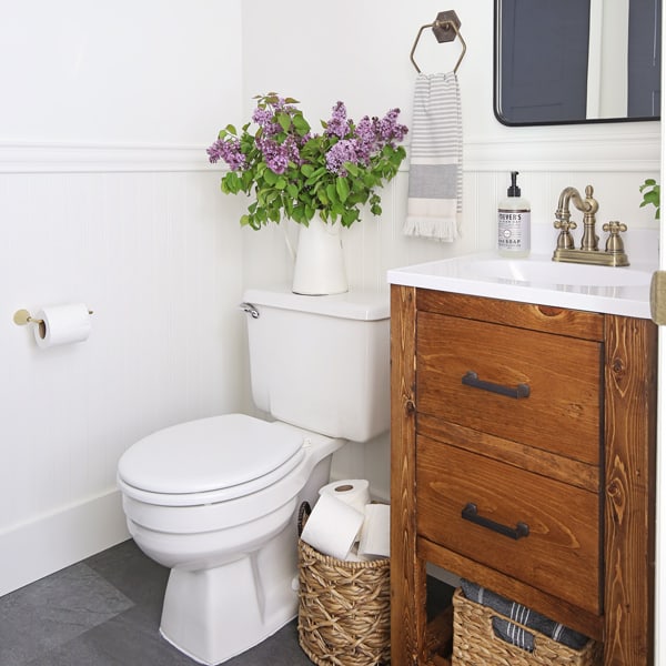 Small Bathroom Makeover on a Budget - Angela Marie Ma