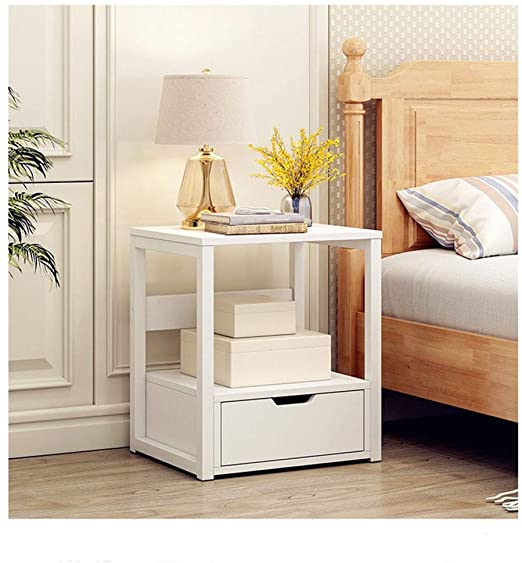 Amazon.com: C-Easy 2-Tier Modern Nightstand with Drawer .