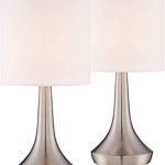 Zofia Modern Small Accent Table Lamps 13" High Set of 2 Touch On .