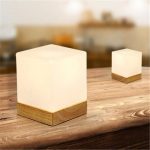 Stylish small bedside touch lamps for you 2019 Creative Ice Cube .