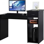 Amazon.com: Yaheetech Compact Computer Desk with Drawer and .