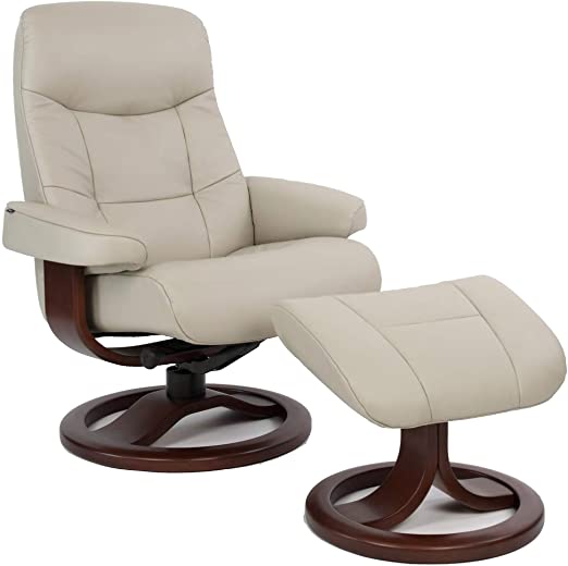 Amazon.com: Fjords Muldal Small Leather Ergonomic Recliner Chair .