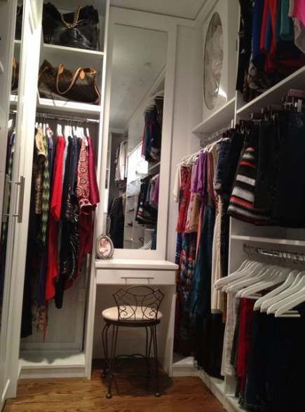 23 Ideas Master Closet With Vanity Walk In Mirror #closet | Small .