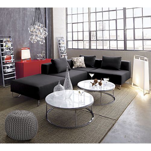 Smart Round Marble Top Coffee Table + Reviews | CB2 | Coffee table .